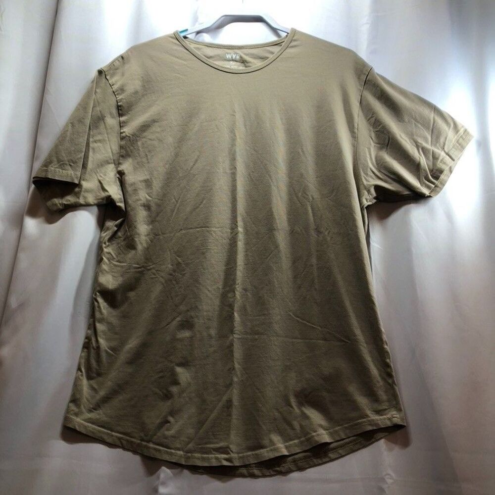 WYR Men’s Solid Khaki T-Shirt Size XL Comfort Minimalist Basic